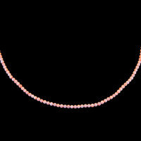 19.25 Ct. Coral Multi Stone Necklace, 18K White Gold Video