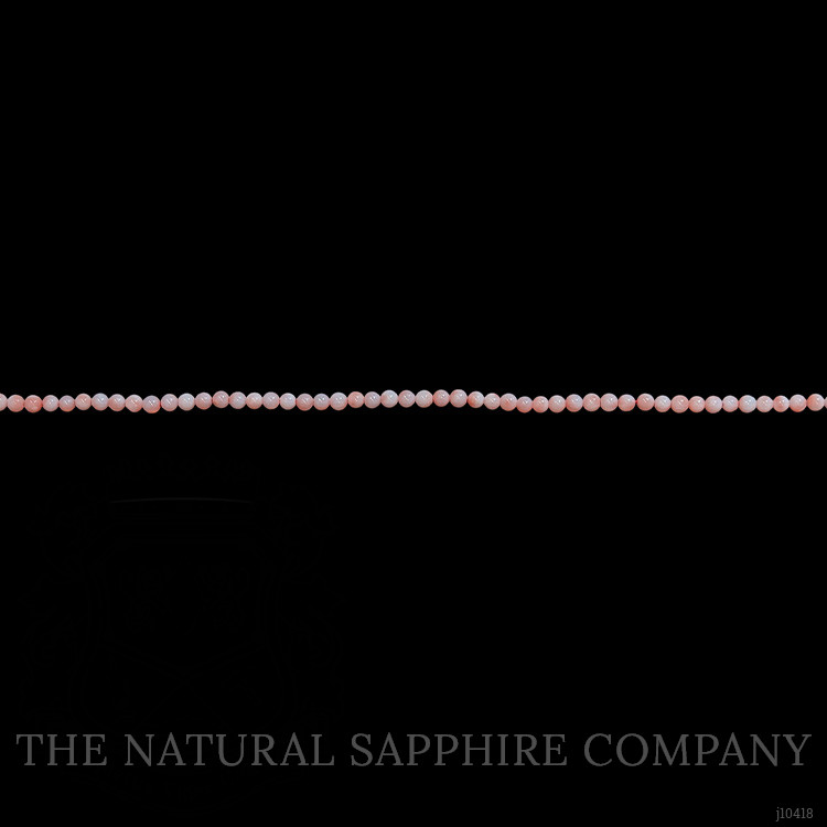 19.25 Ct. Coral Multi Stone Necklace, 18K White Gold