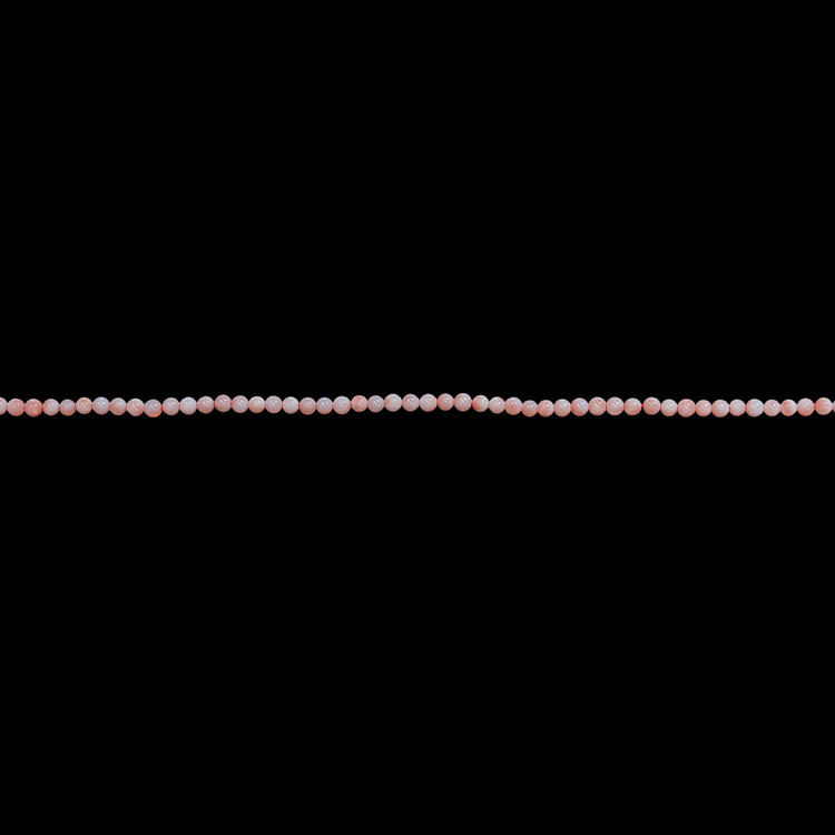 19.25 Ct. Coral Multi Stone Necklace, 18K White Gold