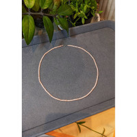 19.25 Ct. Coral Multi Stone Necklace, 18K White Gold Life Style