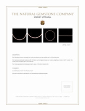 43.97 Ct. Coral Antique Style Necklace, 18K White Gold Appraisal