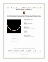 43.97 Ct. Pink Coral Antique Style Necklace, 18K White Gold Scan Report