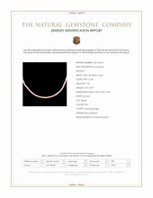 43.97 Ct. Coral Antique Style Necklace, 18K White Gold Scan Report