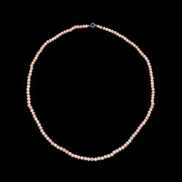 43.97 Ct. Coral Antique Style Necklace, 18K White Gold Image