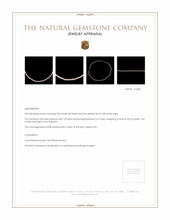 45.52 Ct. Coral Multi Stone Necklace, 18K White Gold Appraisal