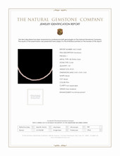 45.52 Ct. Pink Coral Multi Stone Necklace, 18K White Gold Scan Report