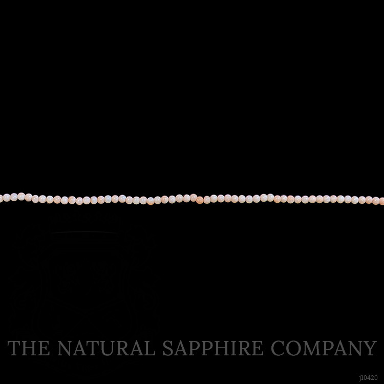 45.52 Ct. Coral Multi Stone Necklace, 18K White Gold