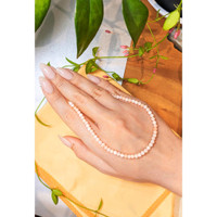 45.52 Ct. Coral Multi Stone Necklace, 18K White Gold Life Style