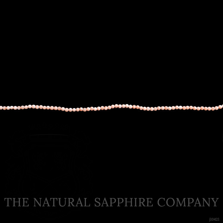 37.20 Ct. Coral Multi Stone Necklace, 18K White Gold