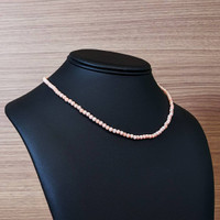 37.20 Ct. Coral Multi Stone Necklace, 18K White Gold Life Style