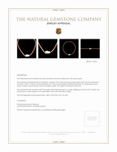 33.72 Ct. White Freshwater Pearl and Salmon (Orange) Coral Multi Stone Necklace, 18K Yellow Gold Appraisal