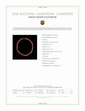 117.45 Ct. Salmon (Orangish Red) Coral Multi Stone Necklace, 18K Yellow Gold Scan Report