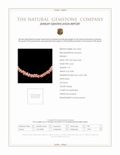 92.85 Ct. Coral Antique Style Necklace, 18K Yellow Gold Scan Report