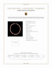 92.85 Ct. Coral Multi Stone Necklace, 18K Yellow Gold Scan Report