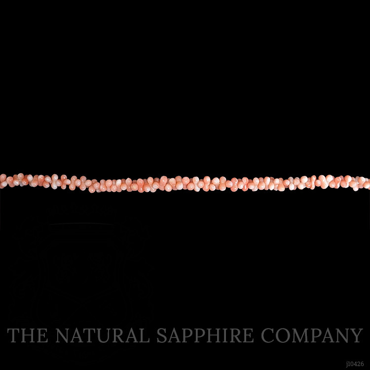 92.85 Ct. Coral Multi Stone Necklace, 18K Yellow Gold