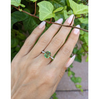 2.44 Ct. Chrysoberyl Natural Diamond Pave Ring, Platinum 950 Life Style