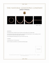 76.70 Ct. Coral Multi Stone Necklace, 18K Yellow Gold Appraisal