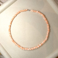 76.70 Ct. Coral Multi Stone Necklace, 18K Yellow Gold Life Style