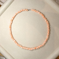 81.80 Ct. Coral Multi Stone Necklace, 18K Yellow Gold Life Style