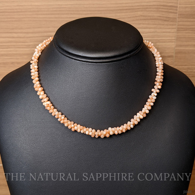 79.35 Ct. Coral Multi Stone Necklace, 18K Yellow Gold