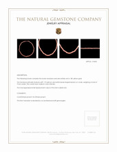 73.45 Ct. Coral Multi Stone Necklace, 18K Yellow Gold Appraisal