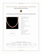 73.45 Ct. Coral Antique Style Necklace, 18K Yellow Gold Scan Report