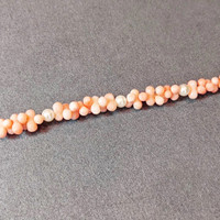 39.70 Ct.Tw. Coral Pearl Tennis/Riviere Bracelet, 18K White Gold Life Style