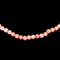 60.74 Ct. Coral Multi Stone Necklace, 18K White Gold Image