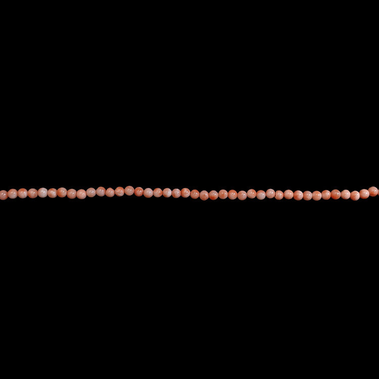 60.74 Ct. Coral Multi Stone Necklace, 18K White Gold