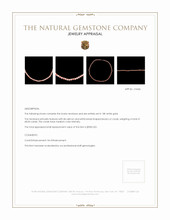 68.03 Ct. Coral Multi Stone Necklace, 18K White Gold Appraisal