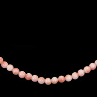 68.03 Ct. Coral Multi Stone Necklace, 18K White Gold Image