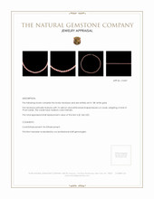 79.63 Ct. Coral Multi Stone Necklace, 18K White Gold Appraisal