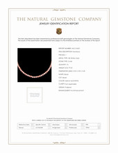 79.63 Ct. Coral Multi Stone Necklace, 18K White Gold Scan Report