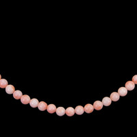 79.63 Ct. Coral Multi Stone Necklace, 18K White Gold Image