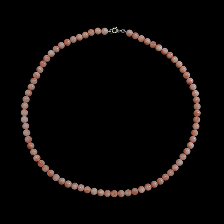 79.63 Ct. Coral Multi Stone Necklace, 18K White Gold