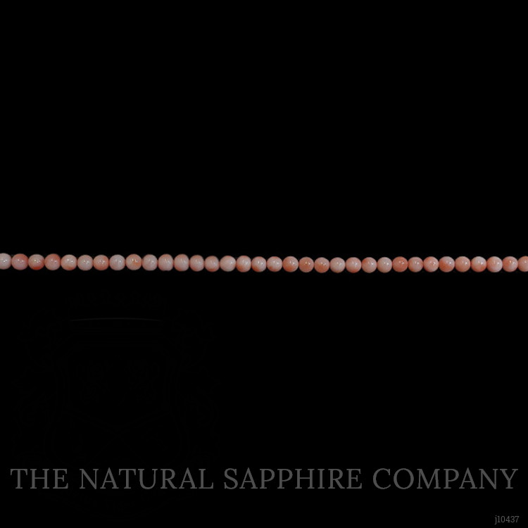 79.63 Ct. Coral Multi Stone Necklace, 18K White Gold