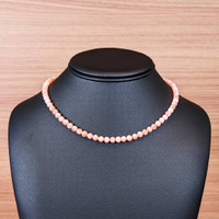 79.63 Ct. Coral Multi Stone Necklace, 18K White Gold Life Style