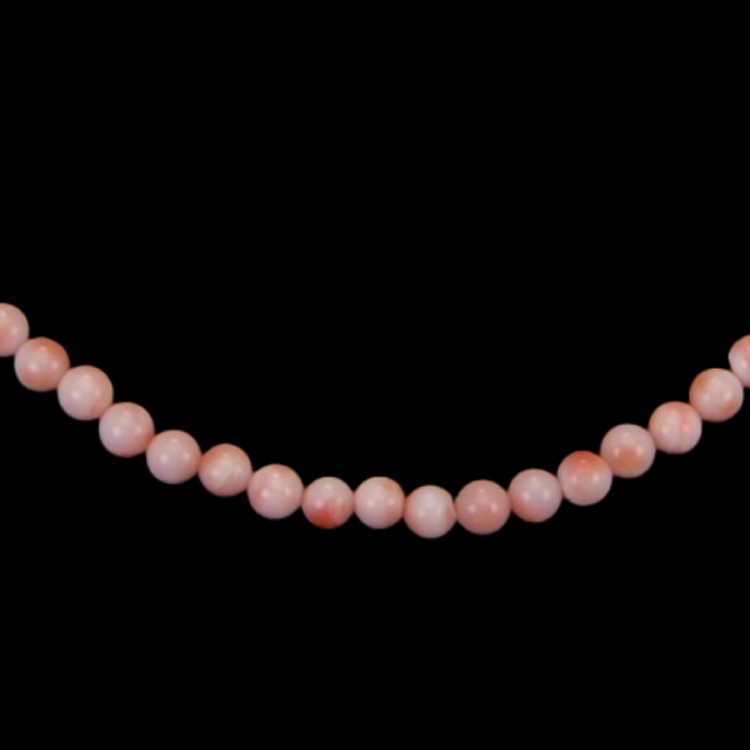 63.76 Ct. Coral Multi Stone Necklace, 18K White Gold