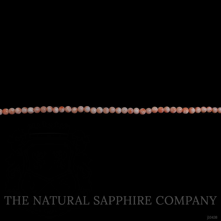 63.76 Ct. Coral Multi Stone Necklace, 18K White Gold