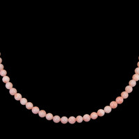 82.24 Ct. Coral Multi Stone Necklace, 18K White Gold Video