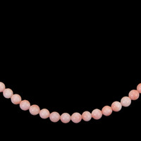 82.24 Ct. Coral Multi Stone Necklace, 18K White Gold Image