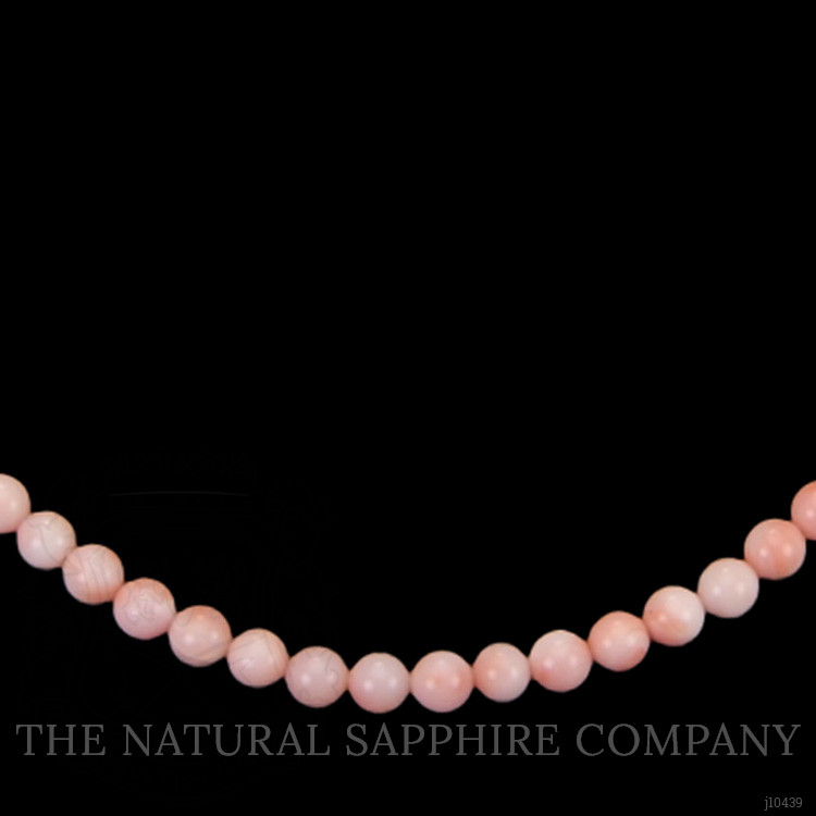 82.24 Ct. Coral Multi Stone Necklace, 18K White Gold