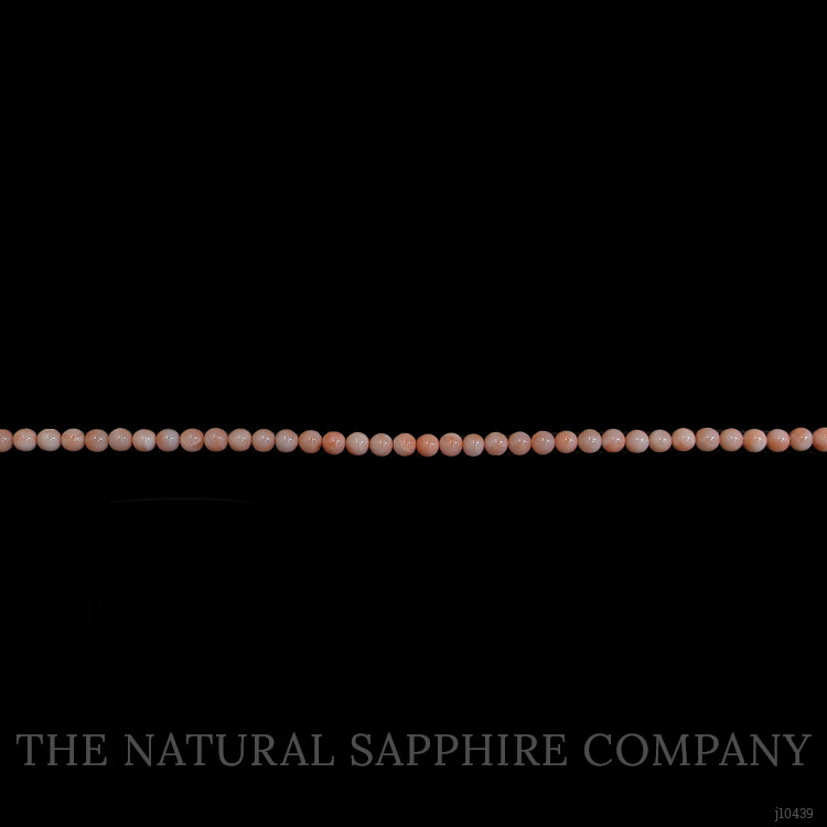 82.24 Ct. Coral Multi Stone Necklace, 18K White Gold