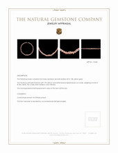 81.80 Ct. Coral Multi Stone Necklace, 18K Yellow Gold Appraisal