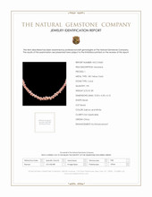 81.80 Ct. Coral Antique Style Necklace, 18K Yellow Gold Scan Report