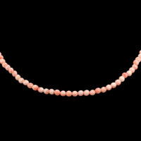 61.91 Ct. Coral Multi Stone Necklace, 18K Yellow Gold Video