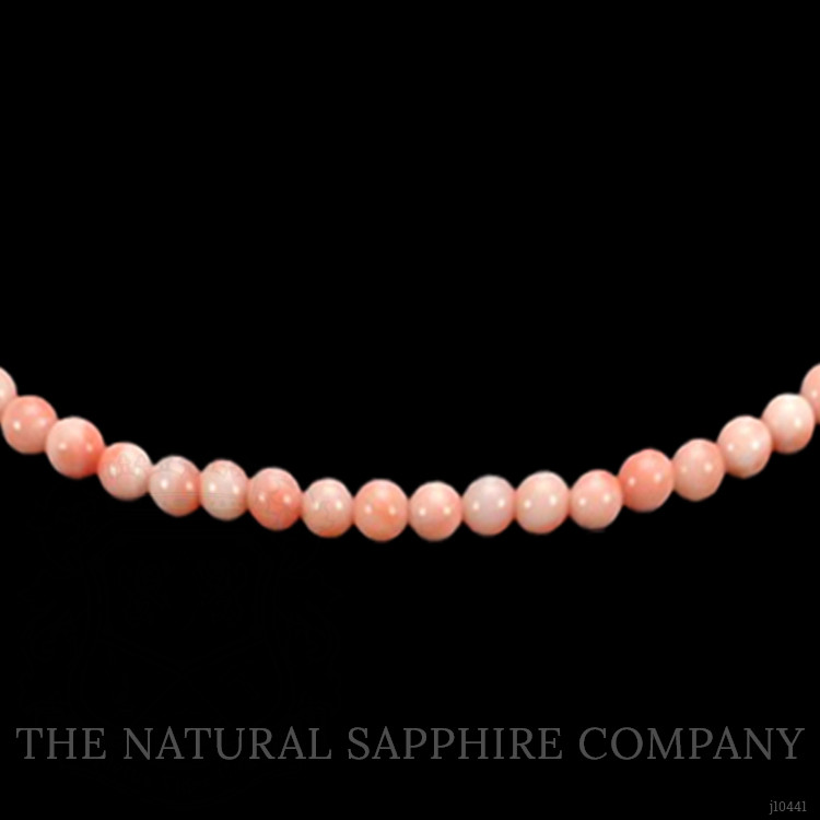 61.91 Ct. Coral Multi Stone Necklace, 18K Yellow Gold