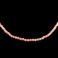 61.29 Ct. Coral Multi Stone Necklace, 18K Yellow Gold Video