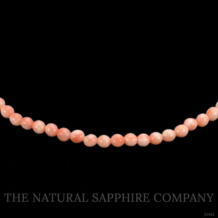 61.29 Ct. Coral Multi Stone Necklace, 18K Yellow Gold