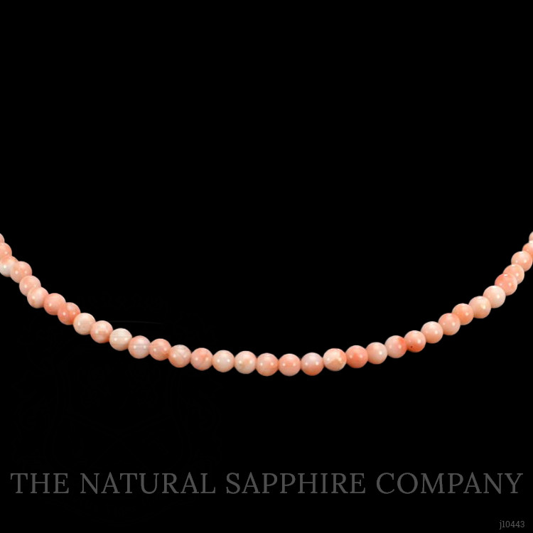 61.06 Ct. Coral Multi Stone Necklace, 18K Yellow Gold